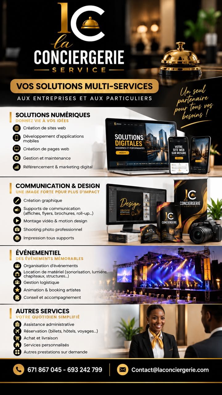 La Conciergerie Service : vos solutions multi-services aux entreprises et aux particuliers